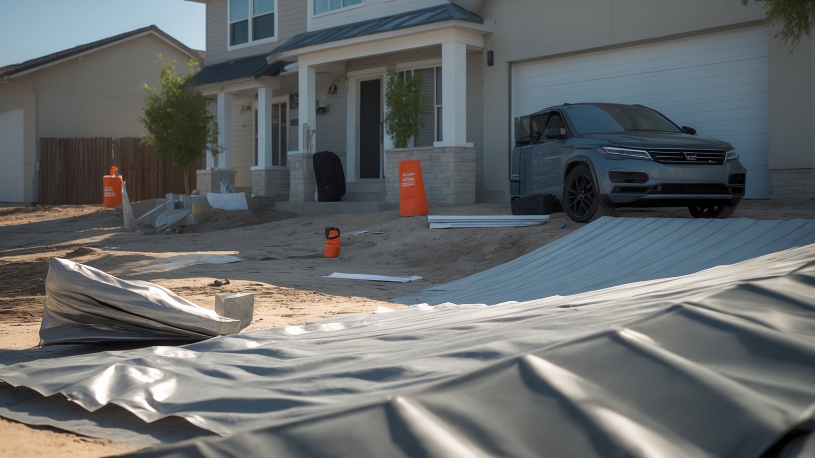 Standing seam metal roof installation showing cost factors in San Antonio residential area